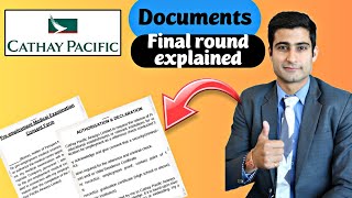 Documents for Cathay Pacific 📝 / Final Round / Must watch 📢