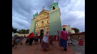 Gran calenda en honor a la virgen de los Remedios en Santiago Apóstol Ocotlán Oaxaca