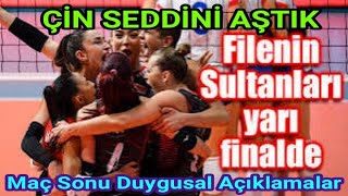 FİLENİN SULTANLARI ÇİN SEDDİNİ AŞTI / PARİS 2024 OLİMPİYAT OYUNLARI VOLEYBOLDA YARI FİNALDEYİZ. 3-2