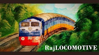 Chalukya express on a gradient with Blue Wdp4b - Painting