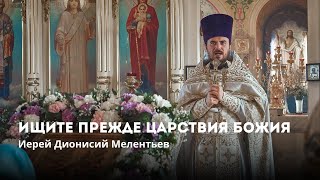 ИЩИТЕ ПРЕЖДЕ ЦАРСТВИЯ БОЖИЯ. Проповедь иерея Дионисия Мелентьева в Неделю 3-ю по Пятидесятнице.