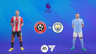 EA sports FC24, Sheffield Utd vs Manchester city, Bramall Lane stadium, premier league, Haaland,