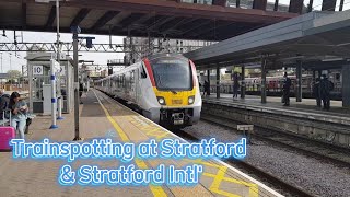 Trains at Stratford & Stratford Intl' - 18/04/22 - GEML and HS1