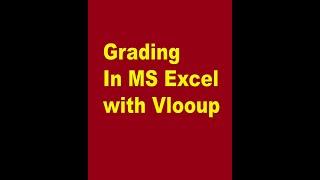 How to Assign Letter Grades in Excel #shorts (forget IF function)