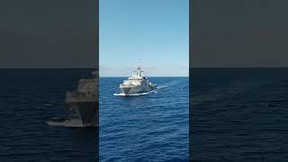 From the sea, to the shore 🌊HMS Tamar has arrived in Nuku’alofa, Tonga for the first time.