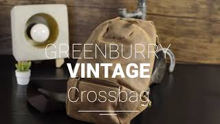 Greenburry Crossbag Leder Vintage antik braun 1612A-25