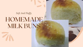 Perfect HomeMade Milk Buns | Soft And Fluffy Buns | Chewy Buns Recipe | Dinner Rolls | Bakery Buns |