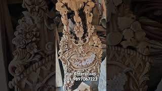 Wooden Carving work by Star Enterprises. #carving #woodenart #woodfurniture #furniture #shorts #yt