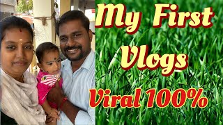 My first vlog🙏😍 !! Dhanwin Sandhiya!!