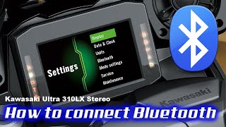 2022 Kawasaki 310LX - Bluetooth Setup How to Connect Your Phone