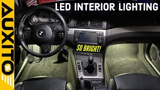 AUXITO LED - The BEST LED Interior light install - BMW E46 full LED cabin - S54 wagon build.