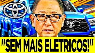 GRANDE NOTÍCIA! CEO da Toyota emitiu um AVISO CHOCANTE PARA ENCERRAR OS VEÍCULOS ELÉTRICOS