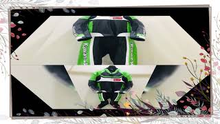 Replica Kawasaki biker racing suit