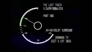 ITV Granada TV - Broadcast Clock Ident - Last Train Part 1 - 1999