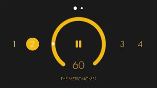 60 BPM 2/4 Modern Metronome | 1 Hour Metronome 60 BPM