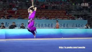 2016 China wushu championship(female)GunShu, 7st place Zheng shaoyi