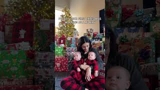 The babies first Christmas came and went and it was just as magical as I imagined. #twins #momlife