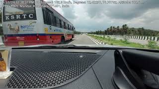 Mysuru - Bengaluru Expressway ride on heavy rain #expressway #dashcam #mysuru #bengaluru #rain #ride