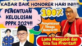 🔴KABAR BAIK❗PENYELESAIAN KELULUSAN PPPK 2024❓LAMA MENGABDI DAN USIA TUA❗JADI PRIORITAS UTAMA❗