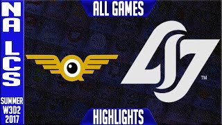 FLY vs CLG FULL SERIES Highlights | NA LCS W3D2 Summer 2017 | FlyQuest vs CLG