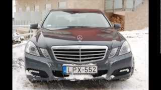 2009 Mercedes e-class 250cdi in the snow