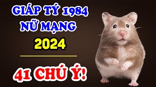 Tử Vi Tuổi Giáp Tý 1984 Nữ Mạng Năm 2024 Sẽ Ra Sao? Giàu Có, May Mắn Hay Vận Hạn Thế Nào? | TVV