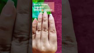 How to remove Nailpolish without 💅remover#easy #hack #lifestyle #shorts #yt