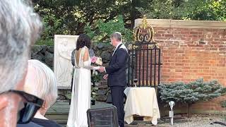 Saturday, 9/18/2021 Angela Mah and Dennis Rooney exchange wedding vows