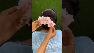 Beautiful bridal hairstyle #shorts #shortfeed #shortviral #youtubeshorts #bridaleyemakeup #bridal