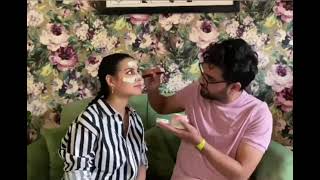 yasir Hussain iqra aziz ko mask lagtay howe video viral #shorts #youtubeshorts