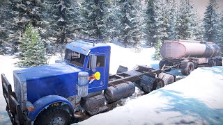 snowrunner - log delivery  | heavy mudrunner gameplay | Logitech g29