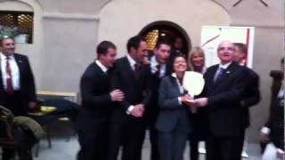 Premiazione della squadra FISAR vincitrice Valdichiana. (Carpenè Malvolti)