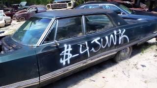 1965 Oldsmobile Ninety-Eight LS at the junkyard