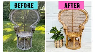 How to Repair a Wicker Peacock Chair