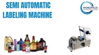 Semi Automatic Labeling Machine for Tin Paint Jars