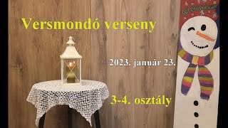 Versmondó verseny a hernádi iskolában 3-4. osztály 2023