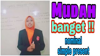 Kalimat Nominal Simple Present Tense - penjelasan - MAHIDA