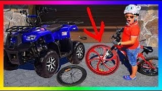 The Wheel Feel of FUNNY BABY Ride On POWER WHEEL Quad Bike - Changing Wheel