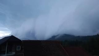 Massive rain cloud in Slovenia