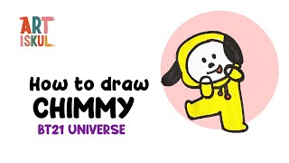 How to Draw BT21 CHIMMY | BTS Art Easy Drawing Tutorial for Beginners