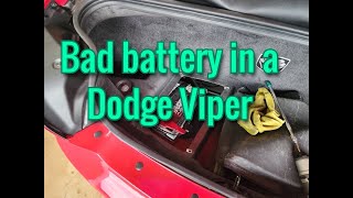 How to change the battery in a 2003-2009 Dodge Viper