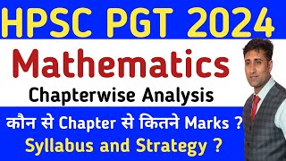 HPSC PGT Maths Sllabus Chapterwise Analysis & STrategy Discussion BY Lavi Math