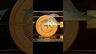 Largest gold coin compared to human::::enjoy the video