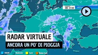 Radar Virtuale: ancora un po' di pioggia