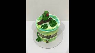 beautiful parrot 🦜 cake decorating| parrot cake design ideas for kids| #cake #parrot #birds #shorts