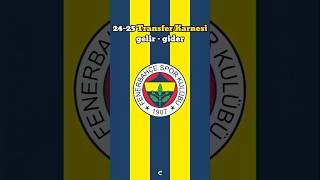 Fenerbahçe'nin bu sezon transfer karnesi. #fenerbahçe #transfer