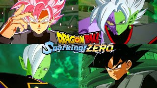 Dragon Ball Sparking Zero - All Goku Black & Zamasu Transformations, Supers & Ultimates (4K 60FPS)