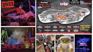 Ubicación de las casas de terror en Six Flags México 📌 | Recorrido 👻 por el parque 2022 🎃