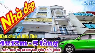 Bán nhà hẻm 60 đường số 4, Bình Hưng Hòa A Bình Tân : 48m², 5 Tầng | gần chợ Gò Xoài) giá rẻ