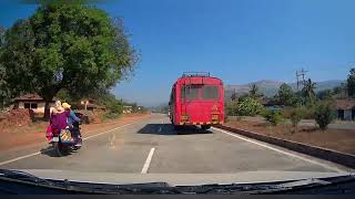 4K | Part 4 | MTDC Ganapatipule To Mumbai NH66 Khed Kashedi Ghat Poladpur Road | 30 December 2023